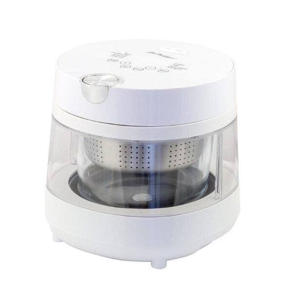 Healthy Choice PFAS Free 5 Cup Glass Rice Cooker, 600W with Low Sugar Basket, LED Display and 8 Smart Cooking Programs