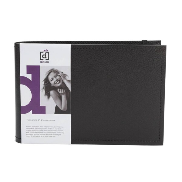 Deal365 Black Page Album Holds Up To 52 4x6 Inch Photos
