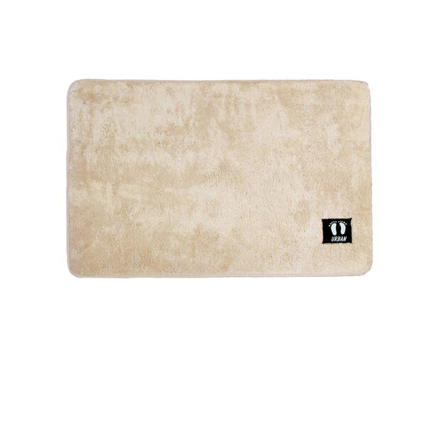 Asha Anti Slip Bath Mat 50 x 80 cm - Polyester, Machine Washable, Latte