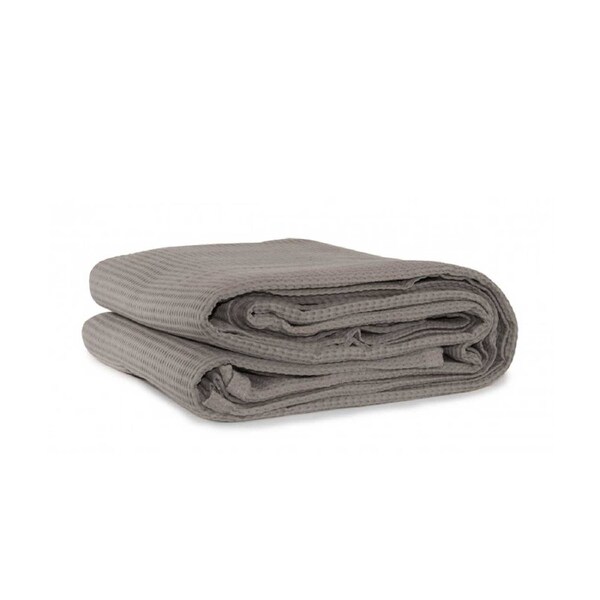 Jason Cotton Waffle Blanket Latte - 180 x 245 cm, 100% Cotton, Waffle Design
