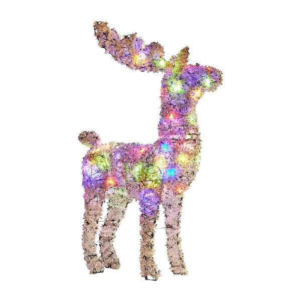 Christabelle 112cm Animated Reindeer Christmas LED Lights Indoor Outdoor Yard Statue Decoration