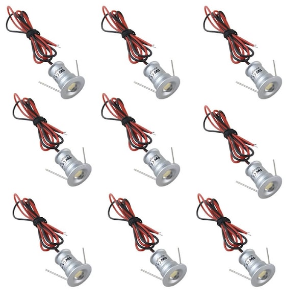 AIBOO LED Small Recessed Ceiling Lights 9 Pack, IP54 Ultra Slim for Kitchen, Hallway