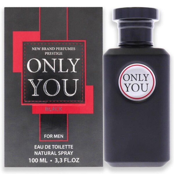 New Brand Only You Black by New Brand for Men - 3.3 oz EDT Spray 3.3 oz