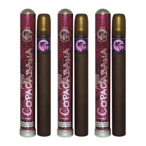 Cuba Brazil Copacabana by Cuba for Women - 1.17 oz EDP Spray - Pack of 3 1.17 oz