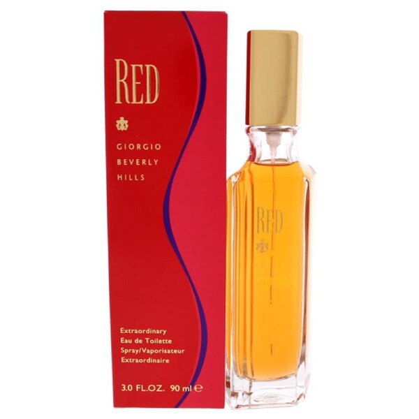 Red by Giorgio Beverly Hills for Women - 3 oz EDT Spray 3 oz