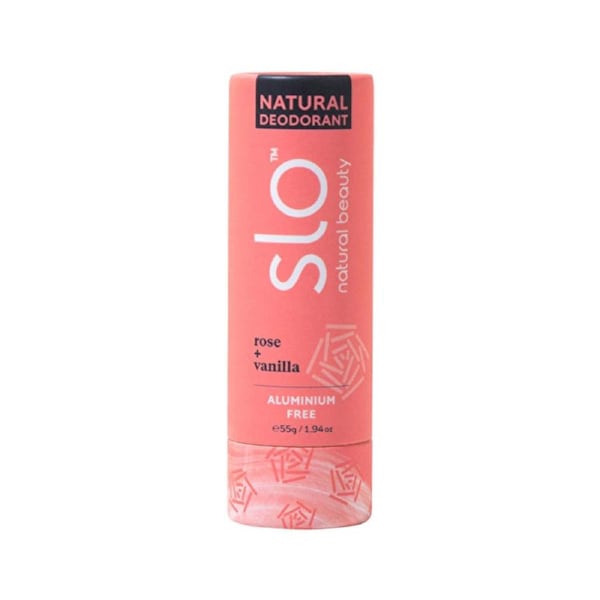 Slo Natural Beauty Natural Deodorant Stick Rose + Vanilla 55g 55g