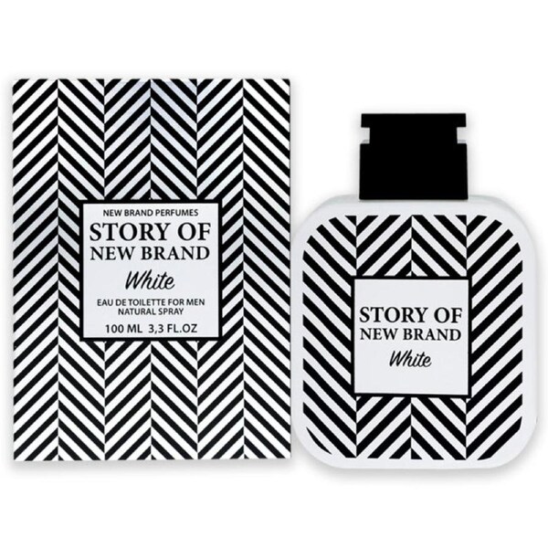 Story Of New Brand White by New Brand for Men - 3.3 oz EDT Spray 3.3 oz