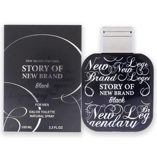 Story Of New Brand Black by New Brand for Men - 3.3 oz EDT Spray 3.3 oz