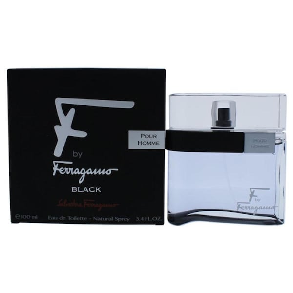 F Black by Salvatore Ferragamo for Men - 3.4 oz EDT Spray 3.4 oz
