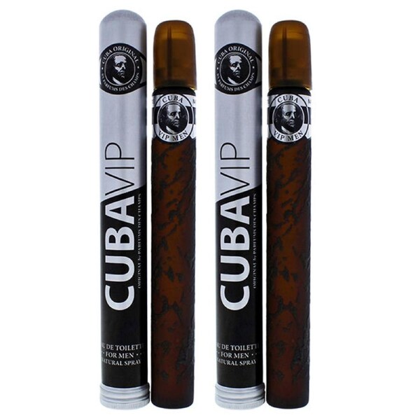 VIP by Cuba for Men - 1.17 oz EDT Spray - Pack of 2 1.17 oz
