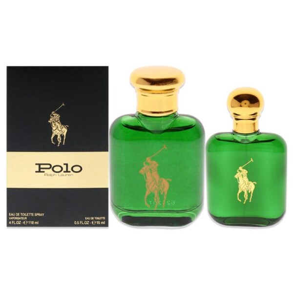 Polo Green by Ralph Lauren for Men - 2 Pc Gift Set 4oz EDT Spray, 0.5oz EDT spray 2 Pc Gift Set