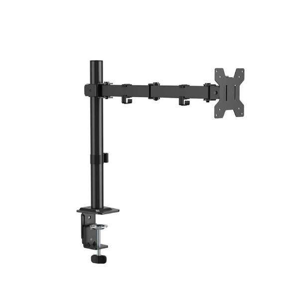 Single Screen Monitor Arm for 17-32" Displays Screen Holder Mount VESA in Matte Black