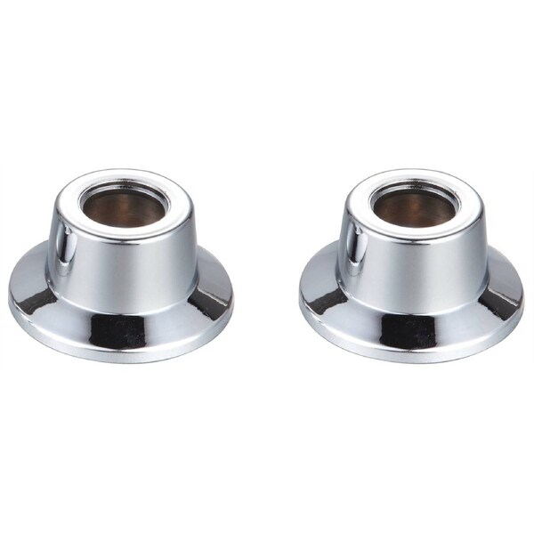 Shaw and Mason Chrome Plastic Basin Flange 2 Pack Chrome Plate Finish