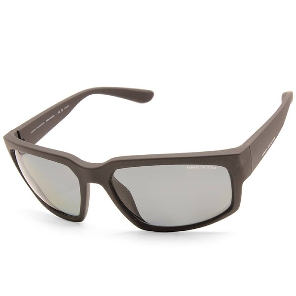 Armani Exchange Matte Black/Grey Polarised Unisex Sunglasses AX4142SU 807887