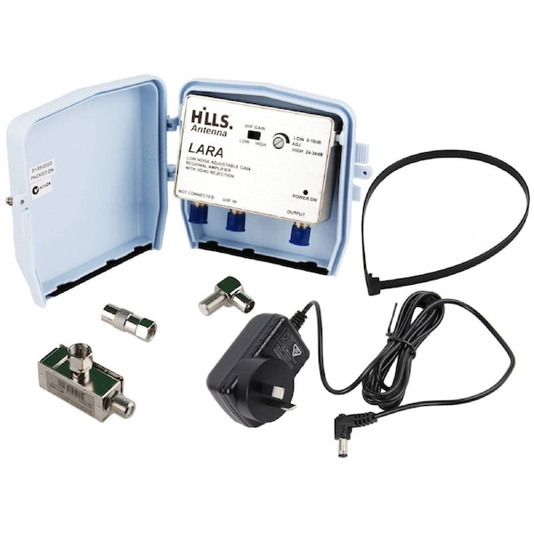 Hills Antenna FC658233C LARA UHF PSU6F Masthead Amplifier with 4G Filter