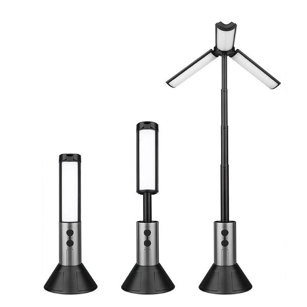 Portable Tent Light Outdoor Camping Lantern Telescopic Night Lamp Rechargeable