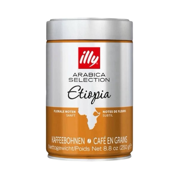 Illy Arabica Selection Ethiopia Whole Bean Coffee Medium Roast 250g