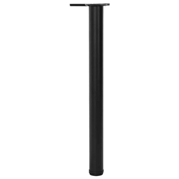 4 Height Adjustable Table Legs Black 710 mm vidaXL