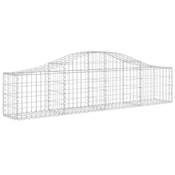 Arched Gabion Basket 200x30x40/60 cm Galvanised Iron vidaXL