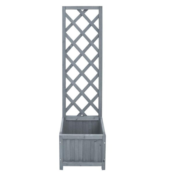 Trellis Planter 40x30x135 cm Solid Firwood vidaXL