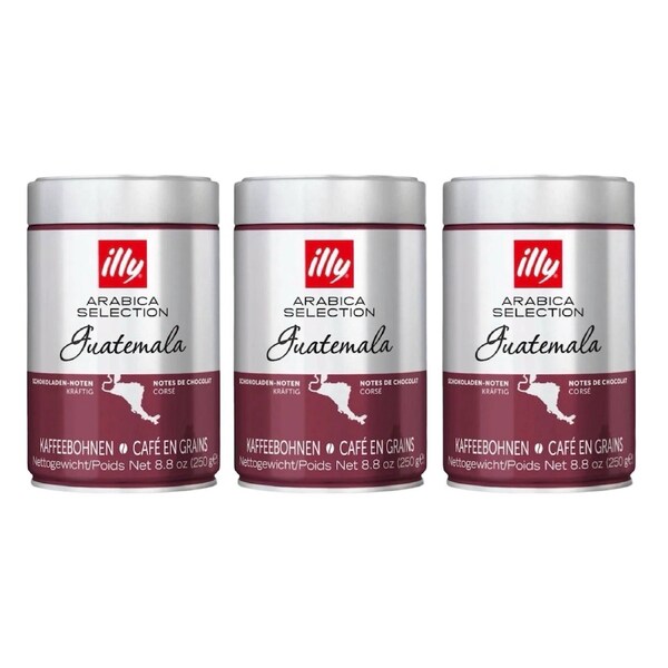 Illy Arabica Selection Guatemala Whole Bean Coffee Medium Roast 750g (3 x 250g)