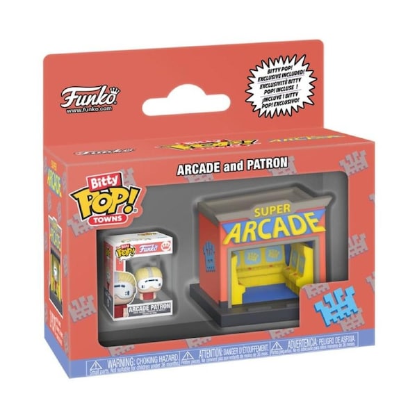 Bitty City Arcade and Patron Funko Bitty POP! Towns