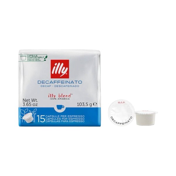 Illy Decaf MPS Coffee Capsules 15 Pack
