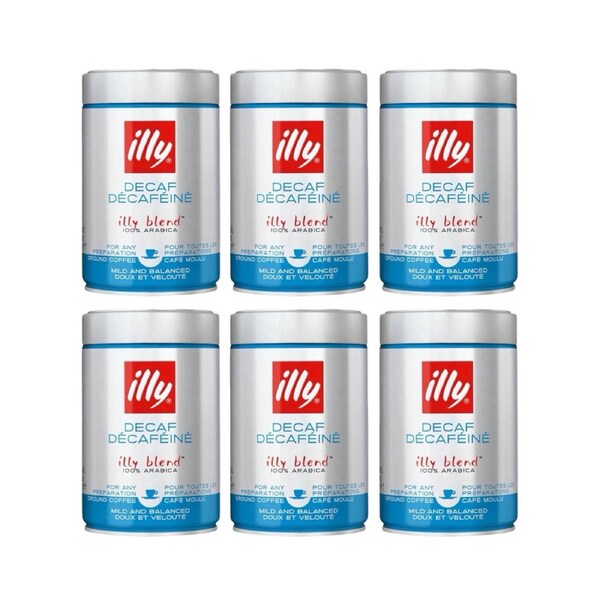 Illy Decaf Classico Ground Coffee Medium Roast 1.5kg (6 x 250g)