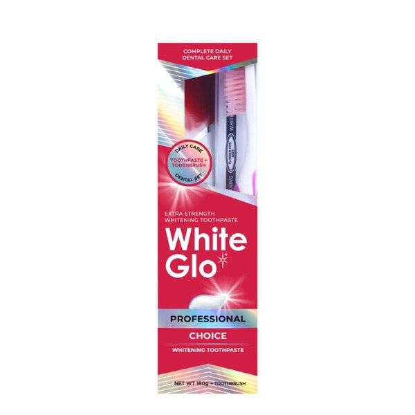 White Glo Extra Strength Professional Choice Toothpaste 160g