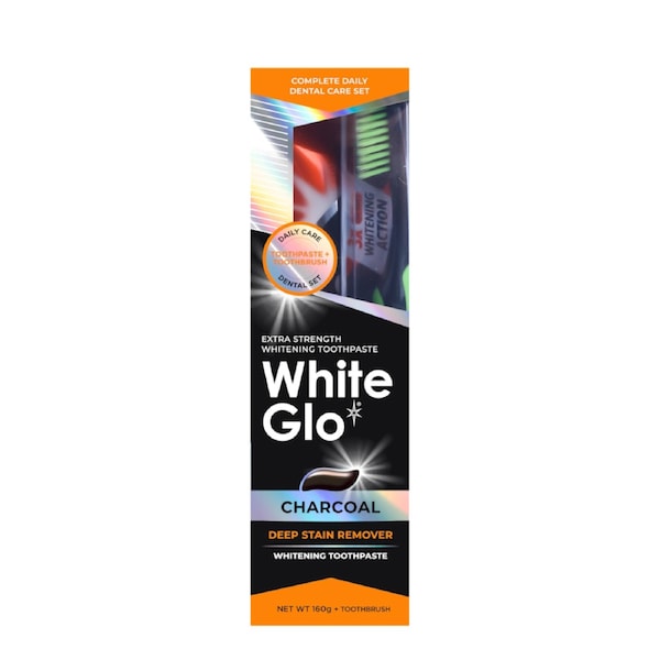 White Glo Extra Strength Charcoal Toothpaste 160g