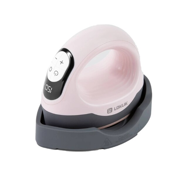 Deal365 Pink LOKLIK Mini Heat Press 3 in 1 Heat Press Machine for T-Shirts