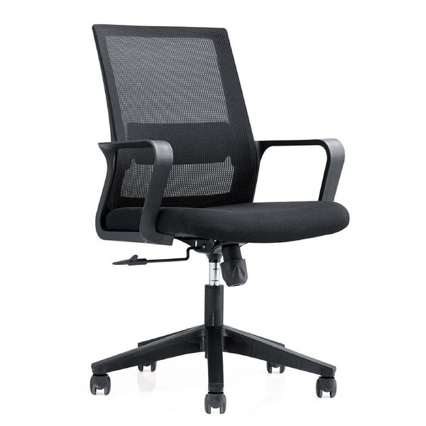 Hellofurniture Eros Medium Back Office Chair Black