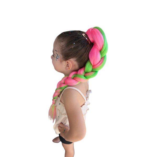 The Hairy Fairy Tie-in Ponytail - Neon Pop - 70cm/100g