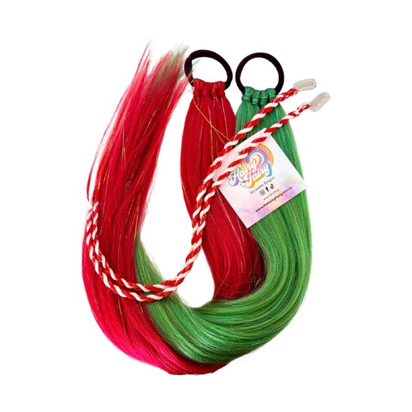 The Hairy Fairy Tie-in Ponytail - Candy Cane - 100g/70cm