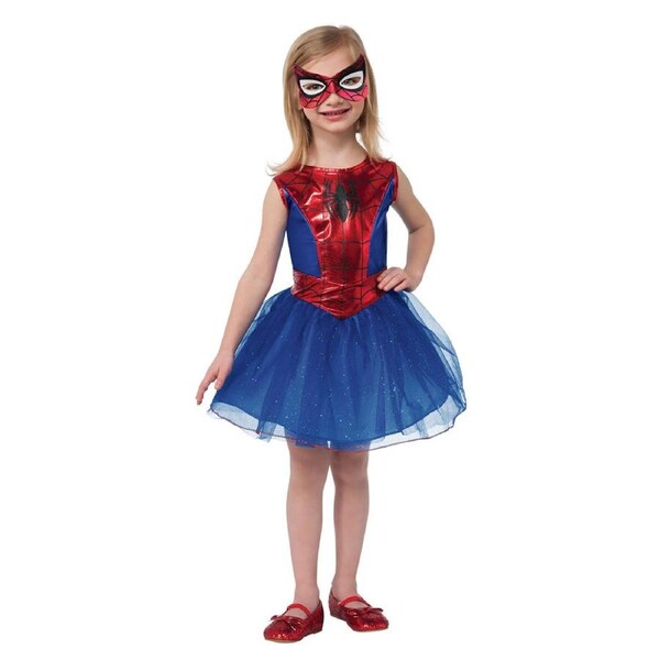 Spiderman Spider-Girl Tutu Kids Dress-up Cosplay Party Costume w/ Mask L