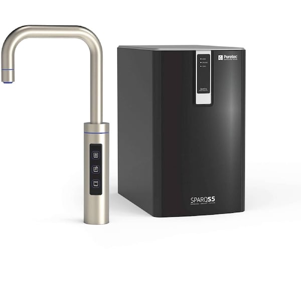 Puretec Sparkling, Chilled & Filtered Water Smart Tap Brushed Nickel SPARQ-S5-BN