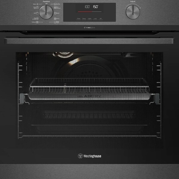 Westinghouse 60cm 80L Multifunction Pyrolytic Electric Oven & AirFry WVEP6716DD