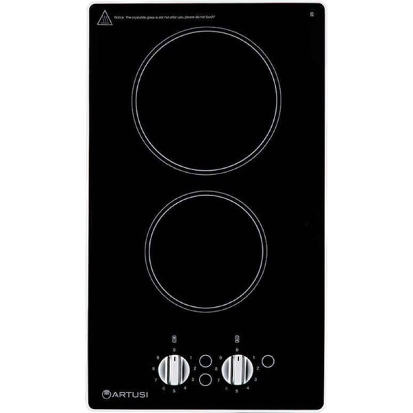 Artusi 30cm Domino-Style Black Ceramic Glass Electric Cooktop CACC32K