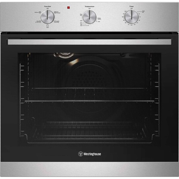 Westinghouse 60cm 80L Multifunction Electric Built-In Wall Oven WVE6314SD