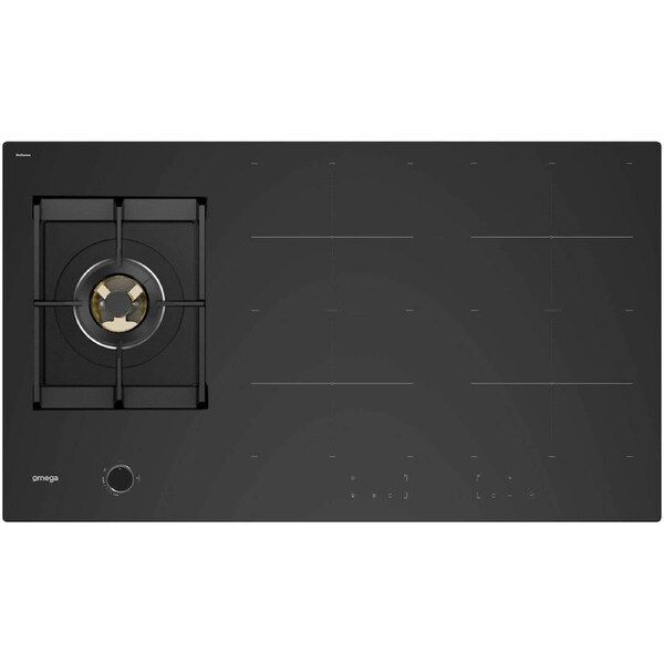 Omega 90cm Hybrid Gas & Induction Cooktop OCIG905B