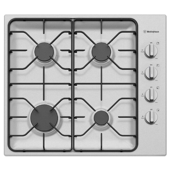 Westinghouse 60cm Stainless Steel Gas Cooktop WHG640SC
