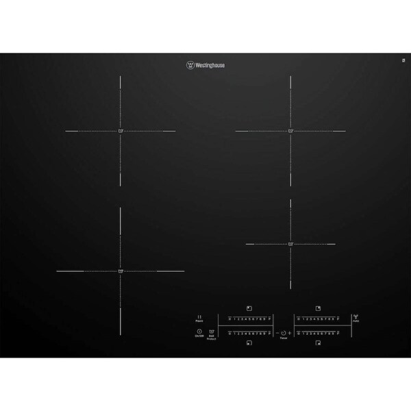 Westinghouse 70cm Black Ceramic Glass Induction Cooktop WHI743BD
