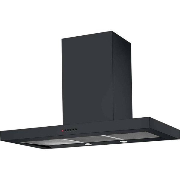 Chef 90cm Canopy Rangehood Black CRC914DB
