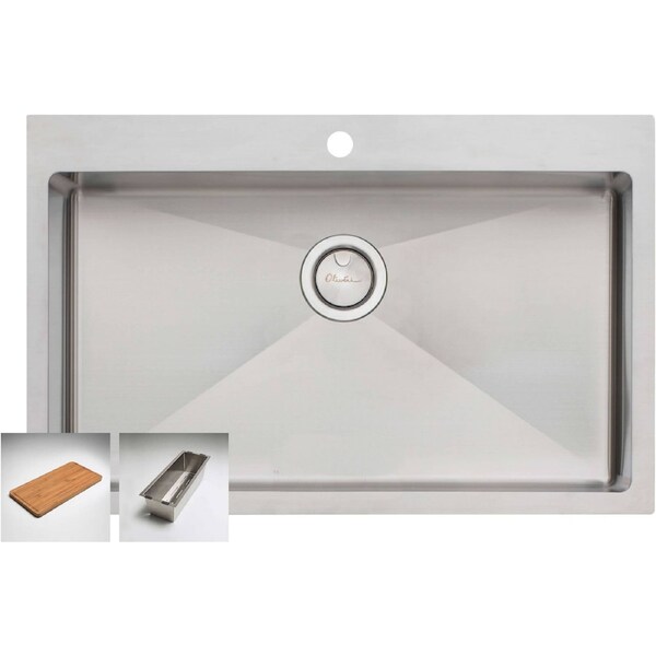Oliveri Apollo Mega Bowl Inset/Undermount/Flush Sink AP1491