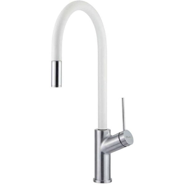 Oliveri Vilo Pull Out Mixer Tap White VT0398B-WH