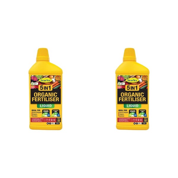 Searles 2 Pack 1L 5-in-1 Organic Fertiliser Liquid - 120685