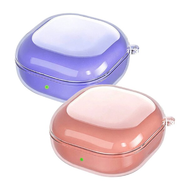 2 Pcs Silicone Protective Cover Case Clear Samsung Galaxy Buds 2 Live Pro Earbuds With