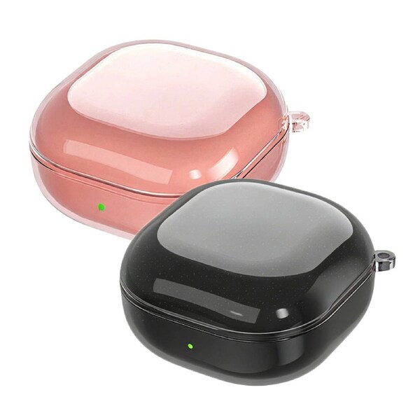 2 Pcs Silicone Protective Cover Case Clear Samsung Galaxy Buds 2 Live Pro Earbuds With
