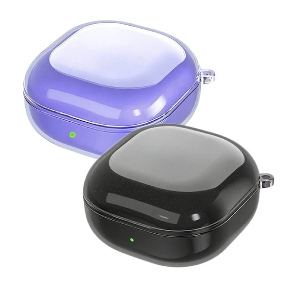 2 Pcs Silicone Protective Cover Case Clear Samsung Galaxy Buds 2 Live Pro Earbuds With