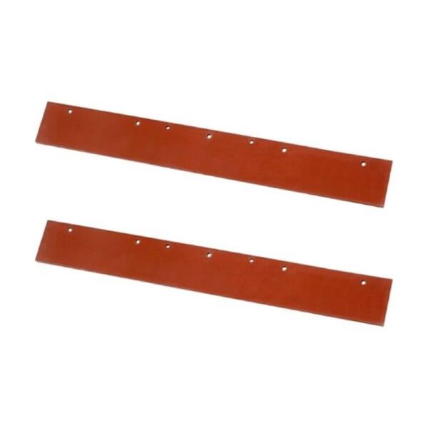 2PK Edco Heavy Duty Grease Resistant Rubber Floor Squeegee Refill Red 90cm